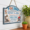 Personalisiertes Holzschild – Geschenk für Paare – Willkommen in unserer Chill-Zone