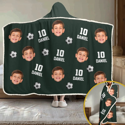 Personalisierte Affirmationsdecke, Hoodiedecke - Geschenke für Sportfans und Sportliebhaber – Geboren fürs Gewinnen