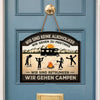Personalisiertes Holzschild – Geschenk Für Camper – Keine Alkoholiker Nur Camper