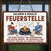 Personalisiertes Holzschild – Geschenk für Campingpaare – Lagerfeuer, Musik & gute Zeiten