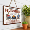 Personalisiertes Holzschild – Geschenk für Campingpaare – Lagerfeuer, Musik & gute Zeiten
