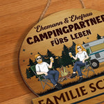 Personalisiertes Holzschild – Geschenk für Campingpaare – Zuhause Ist, Wo Wir Parken