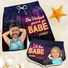 Personalisierte Partner-Badeshorts mit Foto – Sommergeschenk für Paare - Du Gehörst Zu Mir