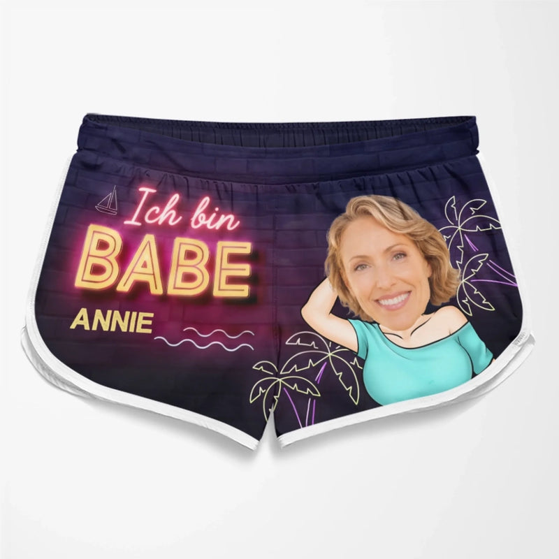 Personalisierte Partner-Badeshorts mit Foto – Sommergeschenk für Paare - Du Gehörst Zu Mir