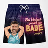 Personalisierte Partner-Badeshorts mit Foto – Sommergeschenk für Paare - Du Gehörst Zu Mir
