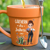 Personalisierte Blumentopf-Tasse – Geschenk für Gärtnerin & Pflanzenliebhaber – Finde Frieden im Garten