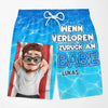 Personalisierte Partner-Badeshorts – Sommergeschenk für Paare - Babe gehört mein Herz