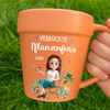 Personalisierte Blumentopf-Tasse – Geschenk für Gärtnerin & Pflanzenliebhaber – Pflanzen sind mein Glück