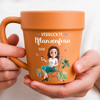 Personalisierte Blumentopf-Tasse – Geschenk für Gärtnerin & Pflanzenliebhaber – Pflanzen sind mein Glück