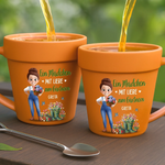 Personalisierte Blumentopf-Tasse – Geschenk für Gärtnerin & Pflanzenliebhaber – Gärtnern ist meine Therapie