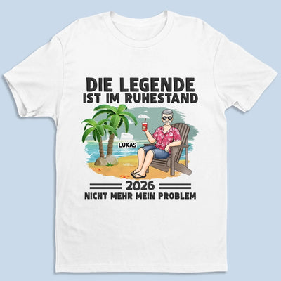 Personalisiertes Unisex-T-Shirt – Geschenke für Rentner – Keine Meetings mehr