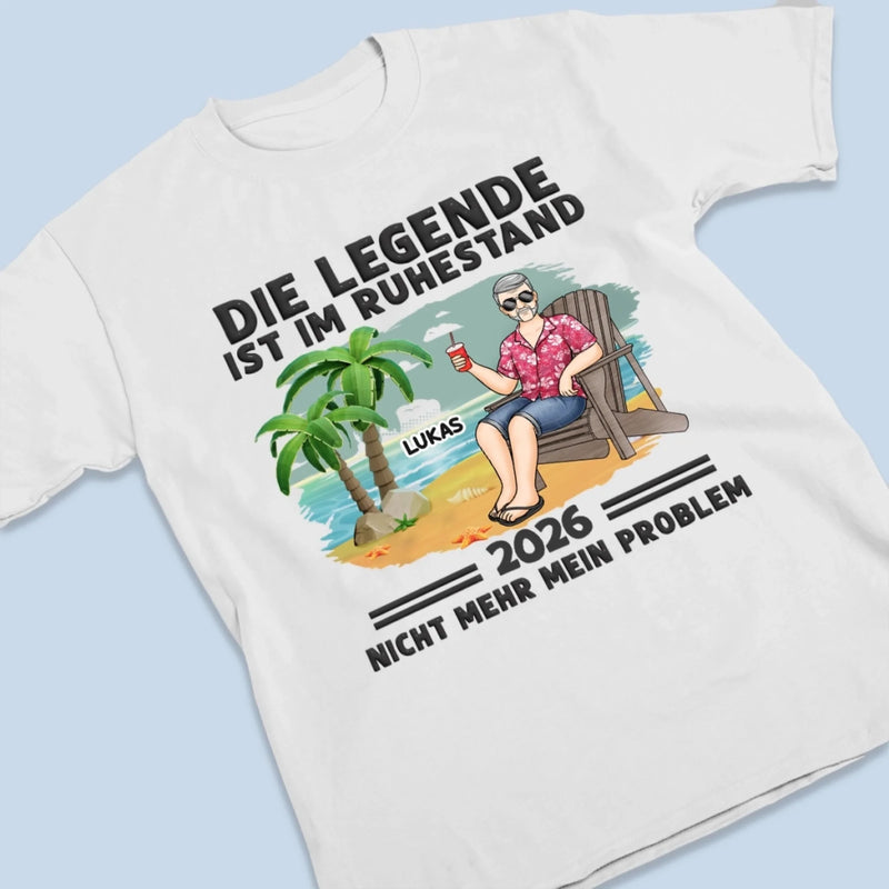 Personalisiertes Unisex-T-Shirt – Geschenke für Rentner – Keine Meetings mehr