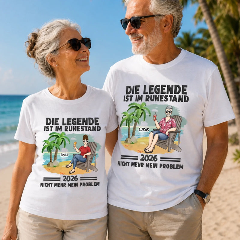Personalisiertes Unisex-T-Shirt – Geschenke für Rentner – Keine Meetings mehr