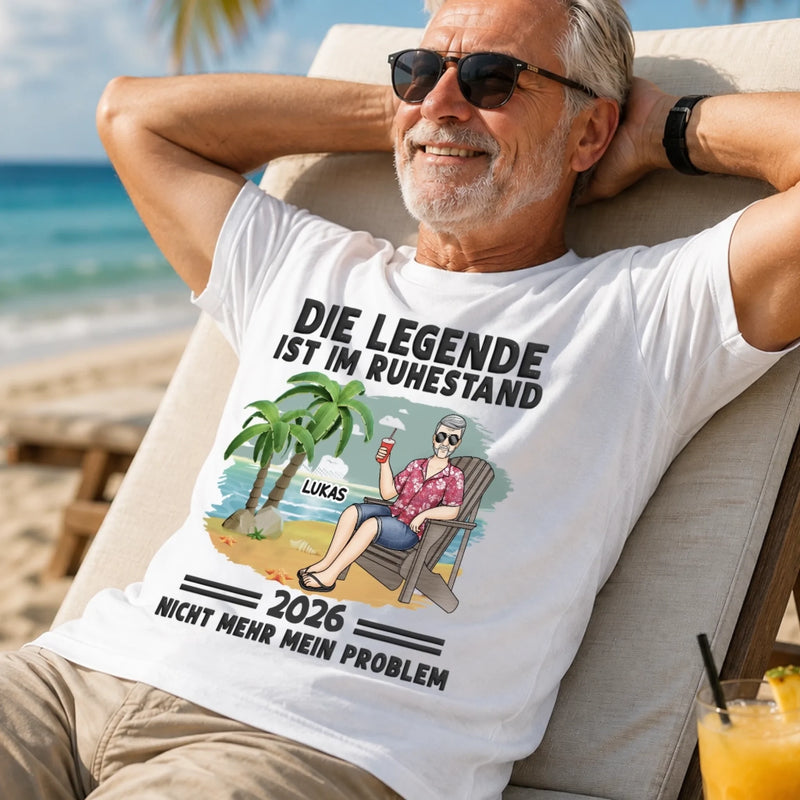 Personalisiertes Unisex-T-Shirt – Geschenke für Rentner – Keine Meetings mehr