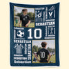Personalisierte Decke - Geschenk für Fußballfans, Sportfans – Geboren Für Tore