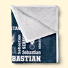 Personalisierte Decke - Geschenk für Fußballfans, Sportfans – Geboren Für Tore