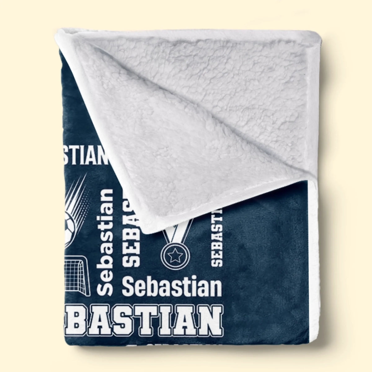 Personalisierte Decke - Geschenk für Fußballfans, Sportfans – Geboren Für Tore