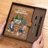 Personalisiertes Notizbuch aus PU-Leder – Geschenk Für Campingpaare, Hundeliebhaber– Zuhause Ist, Wo Man Parkt