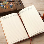 Personalisiertes Notizbuch aus PU-Leder – Geschenk Für Campingpaare – Campingpartner fürs Leben
