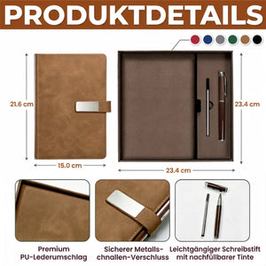 Personalisiertes Notizbuch aus PU-Leder – Geschenk Für Campingpaare – Campingpartner fürs Leben