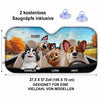 Personalisierter Frontscheiben-Sonnenschutz – Geschenk für Hundebesitzer, Katzenbesitzer – Fahrten voller Lächeln