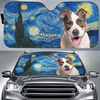 Personalisierter Frontscheiben-Sonnenschutz mit Photo – Geschenk für Hundebesitzer, Katzenbesitzer – Zusammen Richtung Abenteuer