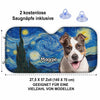 Personalisierter Frontscheiben-Sonnenschutz mit Photo – Geschenk für Hundebesitzer, Katzenbesitzer – Zusammen Richtung Abenteuer