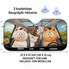 Personalisierter Frontscheiben-Sonnenschutz – Geschenk für Katzenbesitzer – Jeder Kilometer mit dir zählt