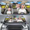 Personalisierter Frontscheiben-Sonnenschutz mit Photo – Geschenke für Mann, Frau, Familie – Roadtrips & gute Zeiten