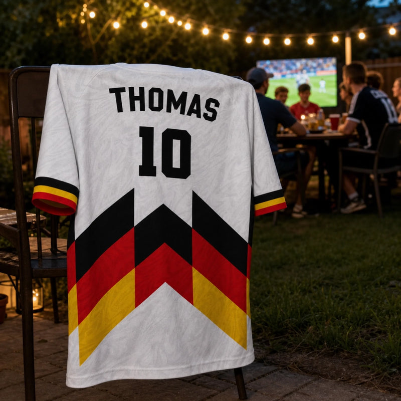 Personalisiertes Fußballtrikot – Geschenk für Fußballfans, Sportfans – Fußball ist mein Leben