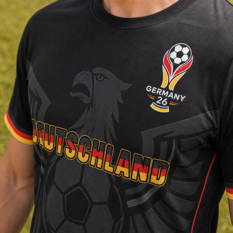 Personalisiertes Allover bedrucktes T-Shirt – Geschenk für Fußballfans, Sportfans – Mein Herz schlägt für Fußball