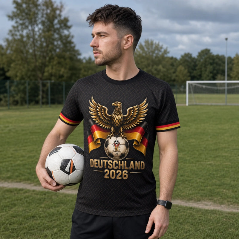 Personalisiertes Allover bedrucktes T-Shirt – Geschenk für Fußballfans, Sportfans – Keine Liebe ohne Fußball