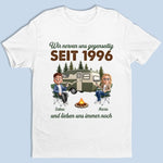 Personalisiertes Unisex-T-Shirt – Geschenk Für Campingpaare – Zusammen durch jedes Abenteuer
