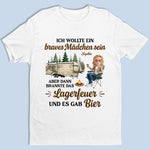 Personalisiertes Unisex-T-Shirt – Geschenk Für Camper – Wild, frei & glücklich
