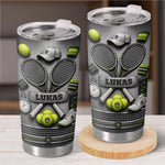 Personalisierter Becher mit 3D-Effekt – Geschenk für Tennisfans, Sportfans – König des Courts