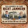 Personalisiertes Metallschild – Geschenk Für Campingpaare – Kein Stress, nur Camping