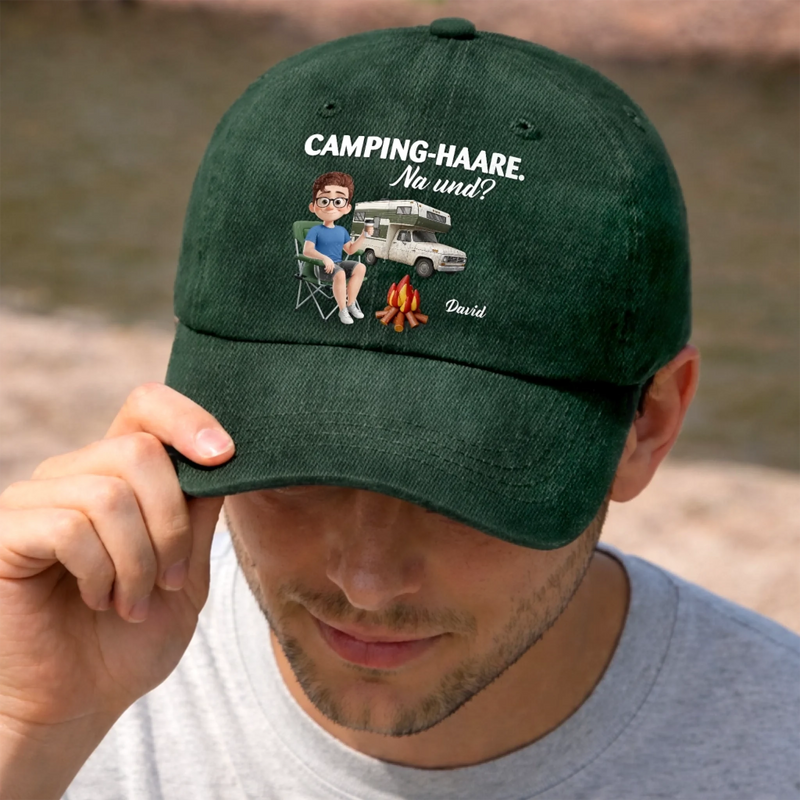 Personalisierte klassische Baseballkappe – Geschenk Für Camper – Camping ist meine Therapie