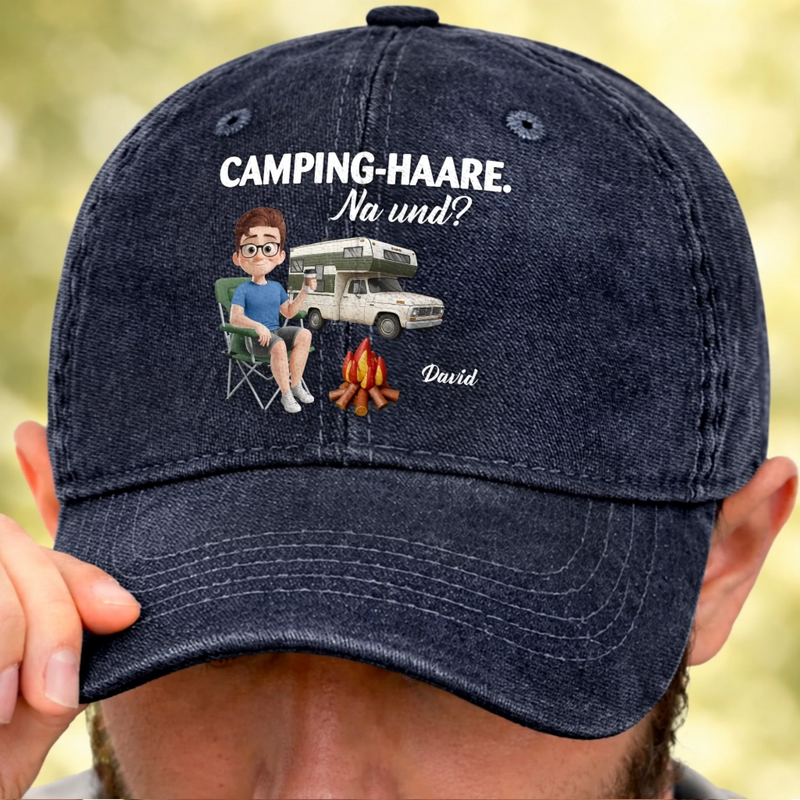 Personalisierte klassische Baseballkappe – Geschenk Für Camper – Camping ist meine Therapie