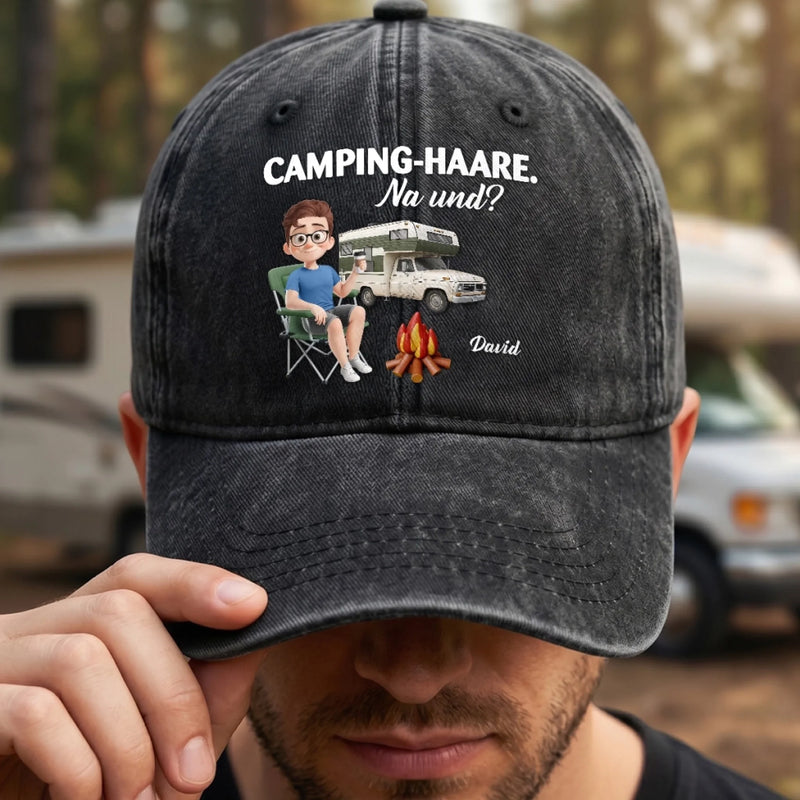 Personalisierte klassische Baseballkappe – Geschenk Für Camper – Camping ist meine Therapie