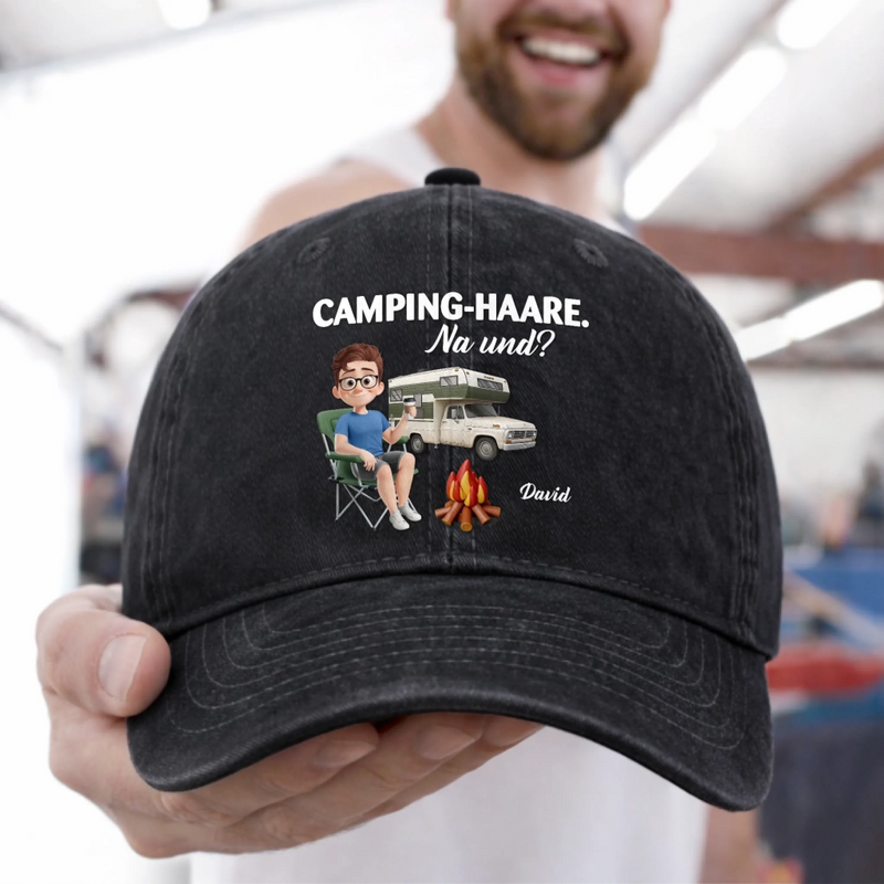 Personalisierte klassische Baseballkappe – Geschenk Für Camper – Camping ist meine Therapie