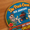 Personalisiertes Holzschild – Geschenk Für Paare – Hier beginnt der Urlaub