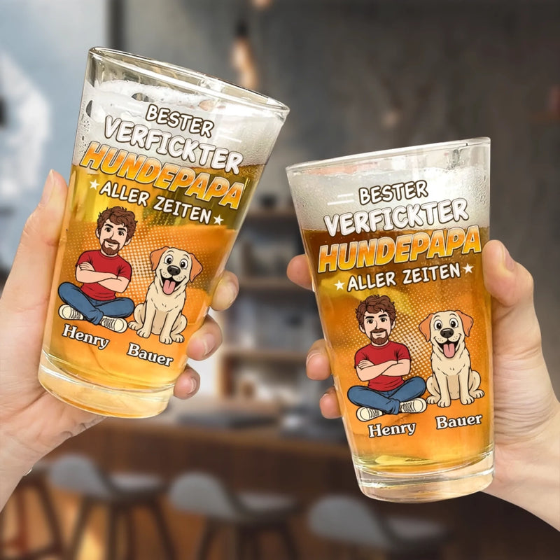 Personalisiertes Bierglas – Geschenk für Hundebesitzer – Beste Hundehalterin Aller Zeiten