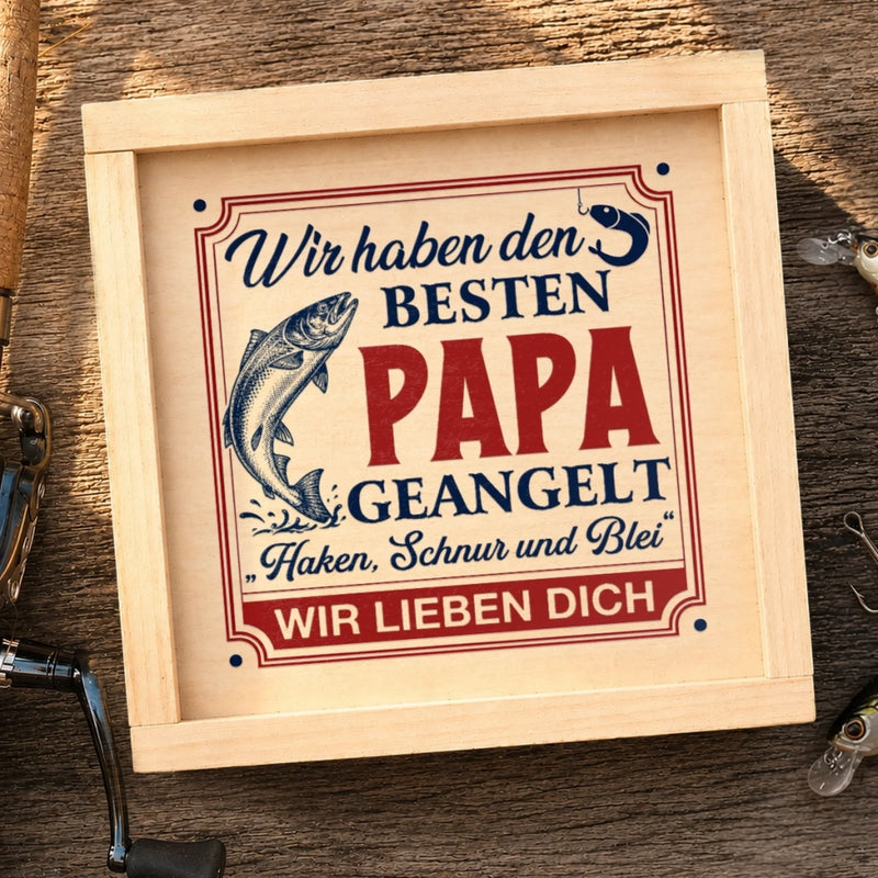 Personalisierte Angelköder – Geschenk für Opa, Papa – Leben, lieben, See genießen