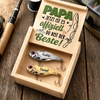 Personalisierte Angelköder – Geschenk für Opa, Papa – Glück ist ein Tag am See