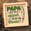 Personalisierte Angelköder – Geschenk für Opa, Papa – Glück ist ein Tag am See