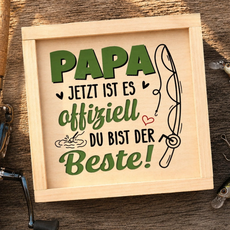 Personalisierte Angelköder – Geschenk für Opa, Papa – Glück ist ein Tag am See