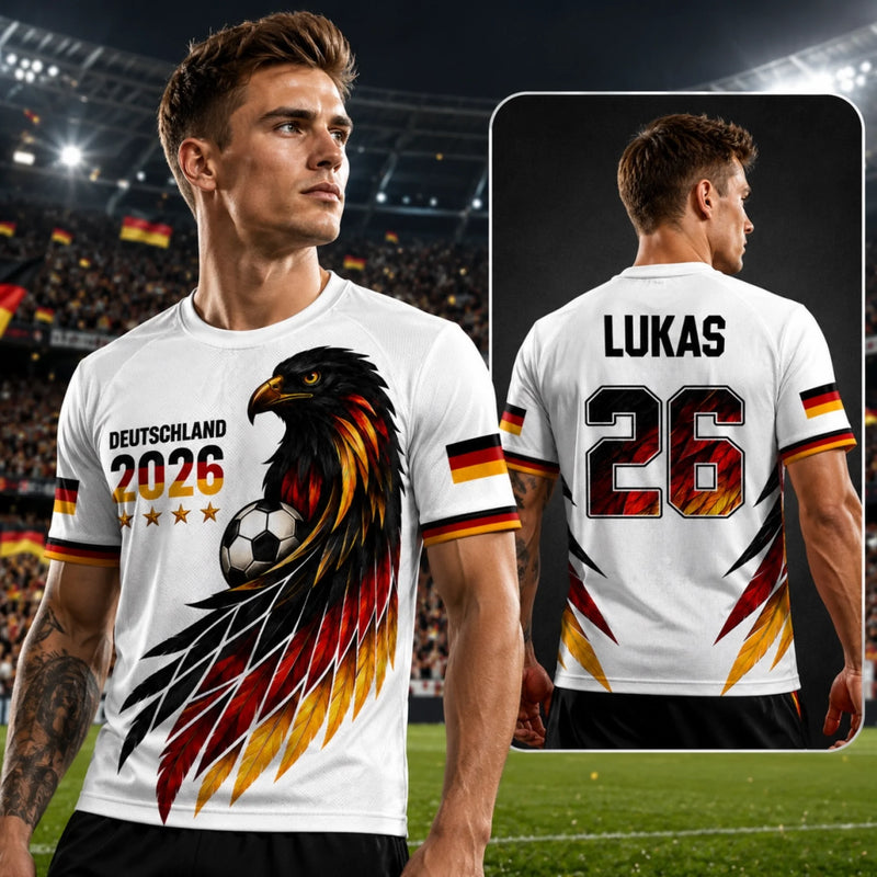 Personalisiertes Fußballtrikot – Geschenk für Fußballfans, Sportfans – Fußball ist unsere Sprache