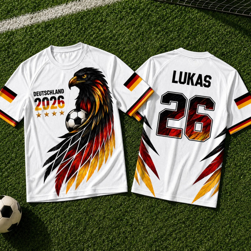 Personalisiertes Fußballtrikot – Geschenk für Fußballfans, Sportfans – Fußball ist unsere Sprache