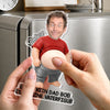 Personalisierter Acryl-Kühlschrankmagnet mit Foto – Geschenk für Papa - Ich arbeite an meinem Dad Bod
