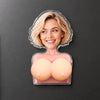 Personalisierter Acryl-Kühlschrankmagnet mit Foto – Witziges Geschenk für Frauen – Lachen garantiert